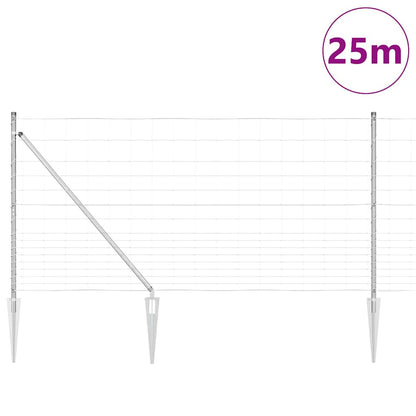 Recinzione in rete saldata con punte 25 x 1,2 m (P x A)