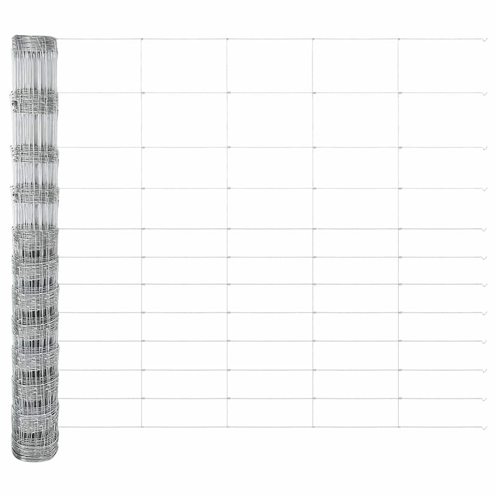 Palo della recinzione Zincato 25 x 1,4 m Acciaio | homemem39
