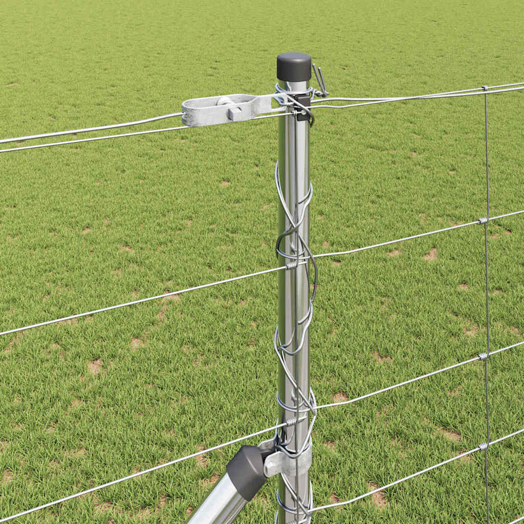 Palo della recinzione Zincato 25 x 1,4 m Acciaio | homemem39
