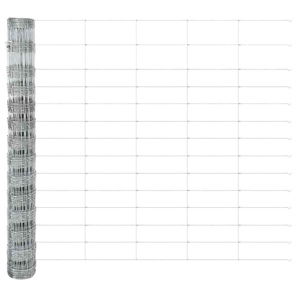 Palo della recinzione Zincato 25 x 1,4 m Acciaio | homemem39