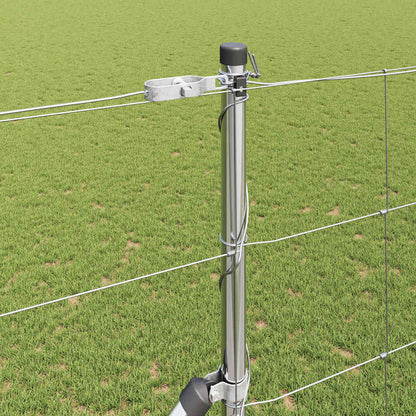 Palo della recinzione Zincato 25 x 1,5 m Acciaio | homemem39