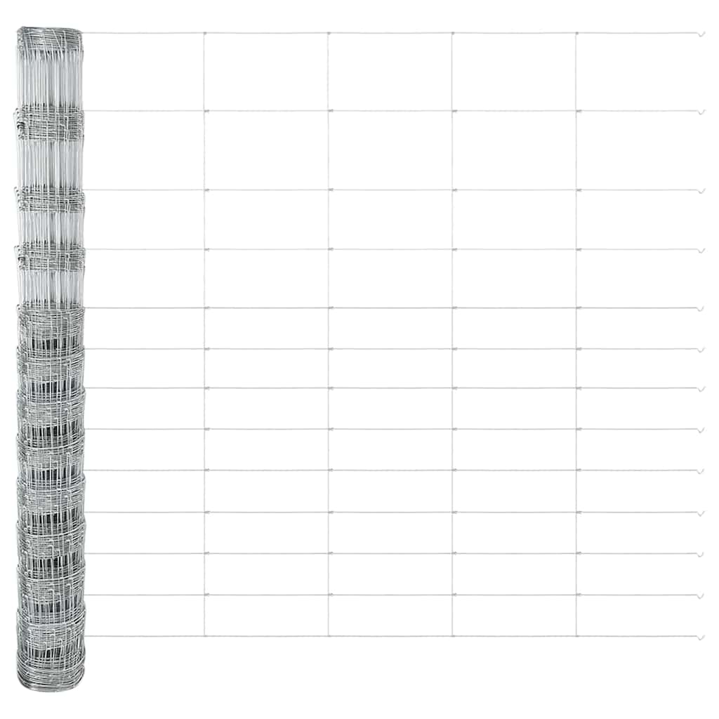 Palo della recinzione Zincato 25 x 1,5 m Acciaio | homemem39