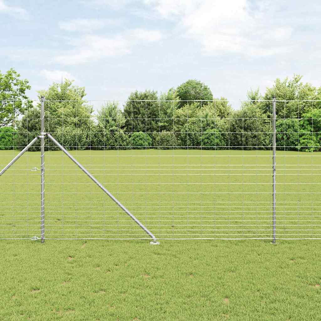 Palo della recinzione Zincato 25 x 1,5 m Acciaio | homemem39