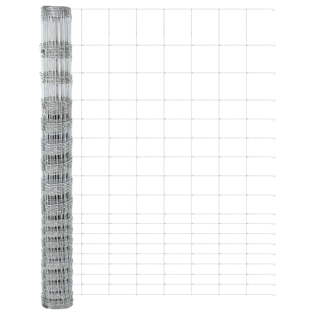 Palo della recinzione Zincato 25 x 1,5 m Acciaio | homemem39