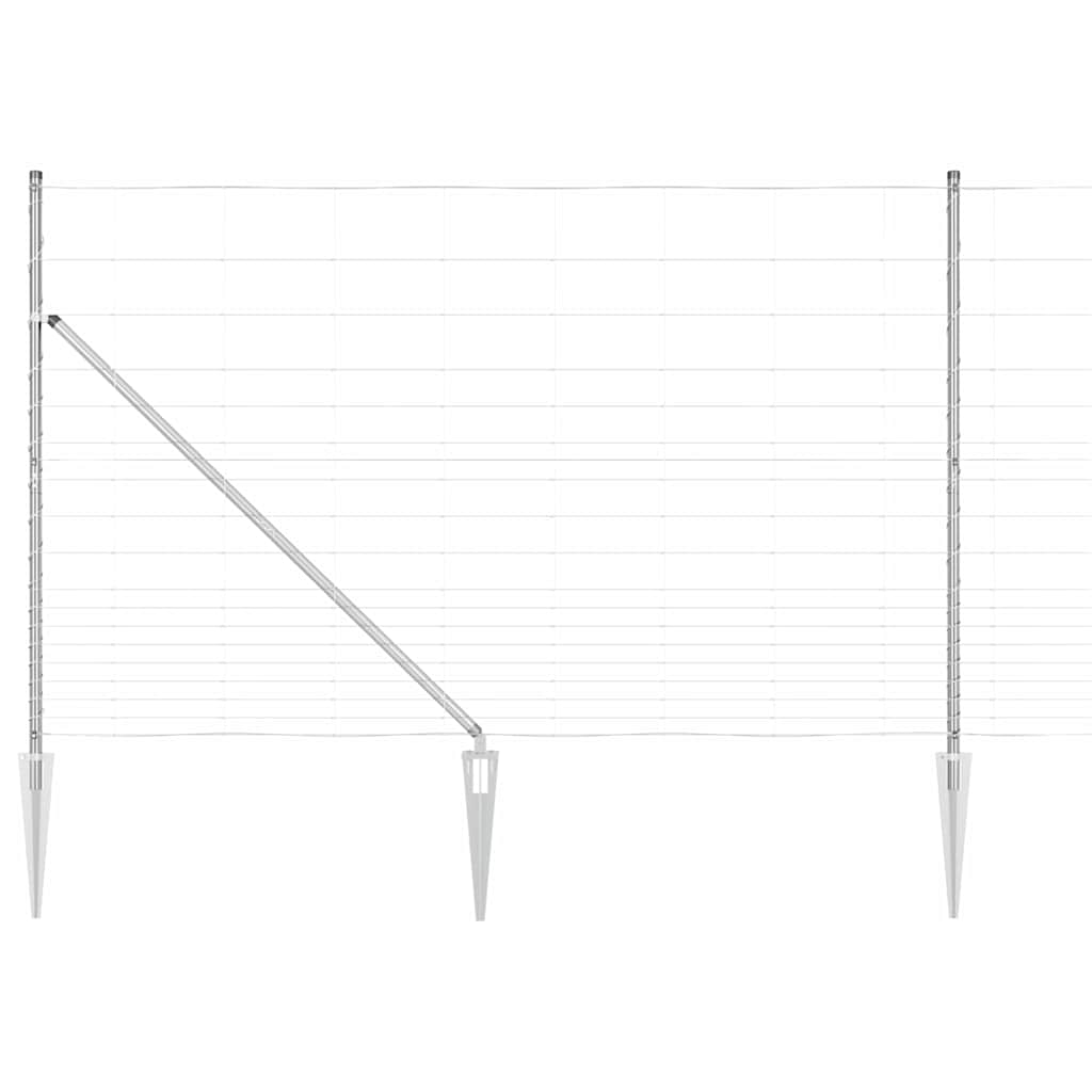 Recinzione in rete saldata con punte 25 x 1,5 m (P x H)