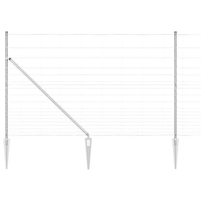 Recinzione in rete saldata con punte 25 x 1,5 m (P x H)