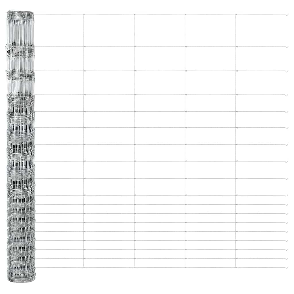 Palo della recinzione Zincato 25 x 1,5 m Acciaio | homemem39