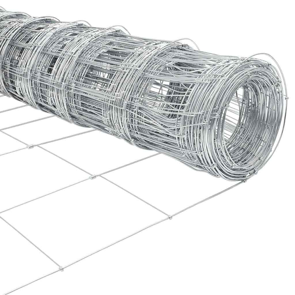 Palo della recinzione Zincato 25 x 1,6 m Acciaio | homemem39