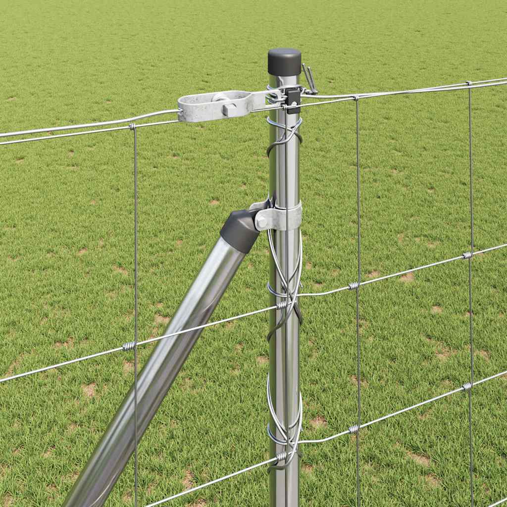 Palo della recinzione Zincato 25 x 1,6 m Acciaio | homemem39