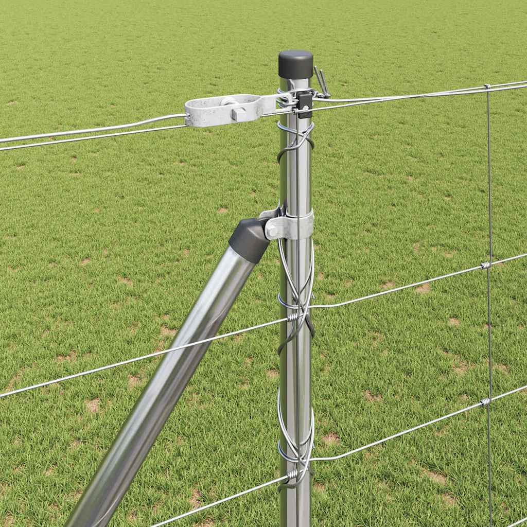 Palo della recinzione Zincato 25 x 1,6 m Acciaio | homemem39