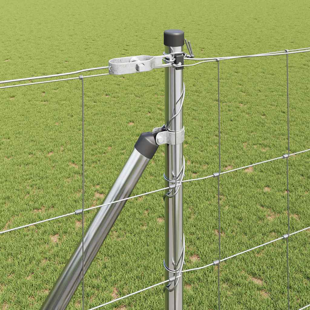 Palo della recinzione Zincato 25 x 1,6 m Acciaio | homemem39