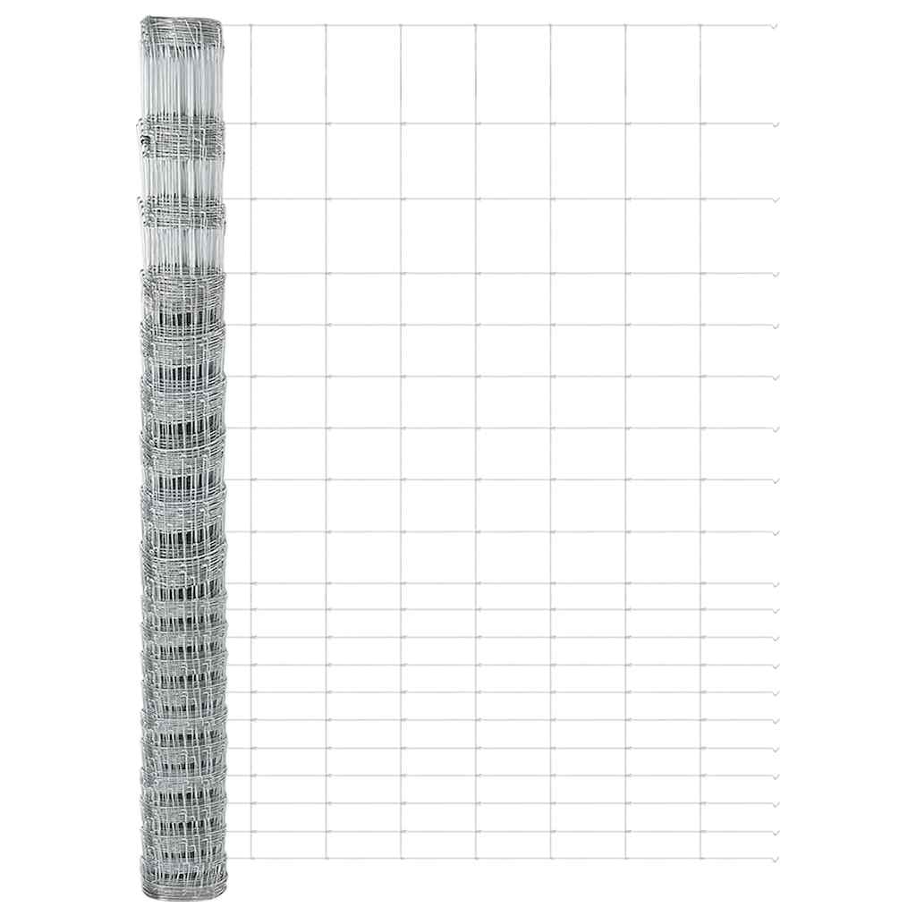 Palo della recinzione Zincato 25 x 1,6 m Acciaio | homemem39