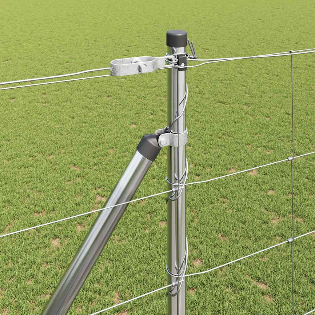 Palo della recinzione Zincato 25 x 1,6 m Acciaio | homemem39
