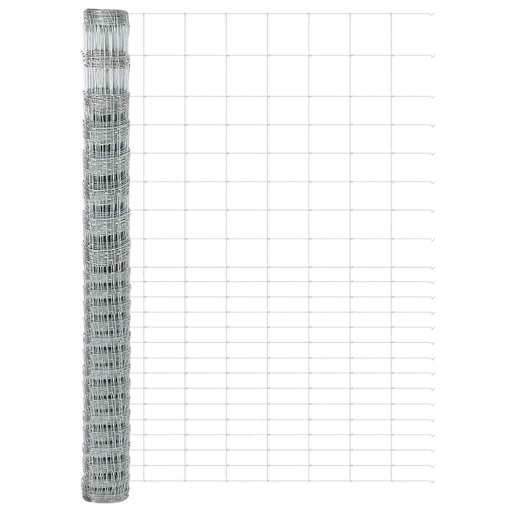 Palo della recinzione Zincato 25 x 1,6 m Acciaio | homemem39