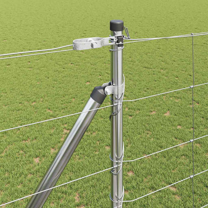 Palo della recinzione Zincato 25 x 1,6 m Acciaio | homemem39