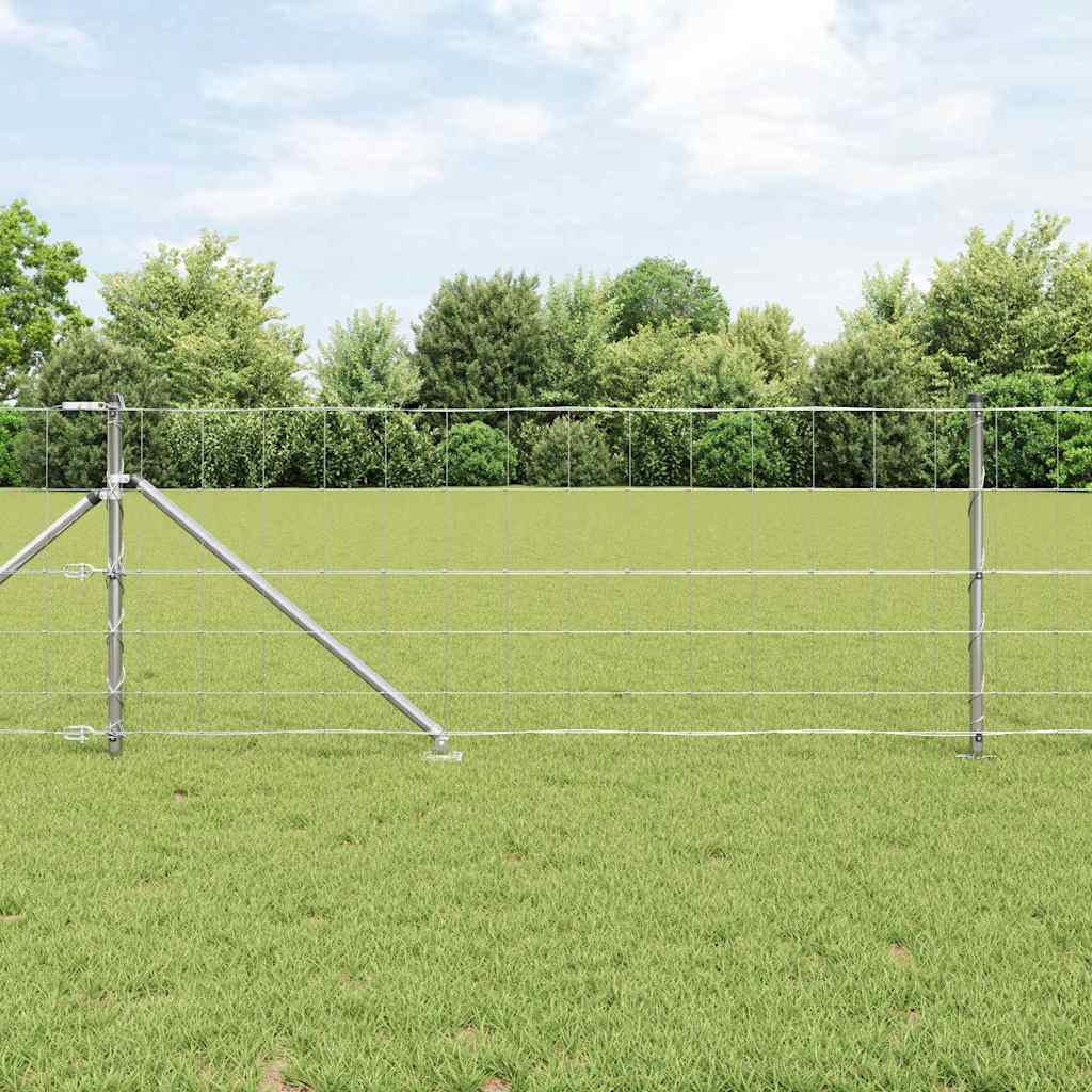 Palo della recinzione Zincato 50 x 0,8 m Acciaio | homemem39