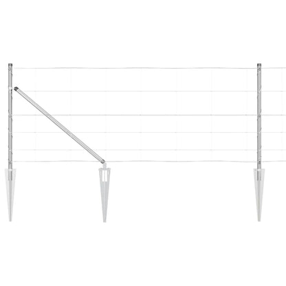 Palo della recinzione Zincato 50 x 0,8 m Acciaio | homemem39