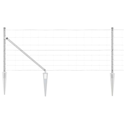 Palo della recinzione Zincato 50 x 0,8 m Acciaio | homemem39