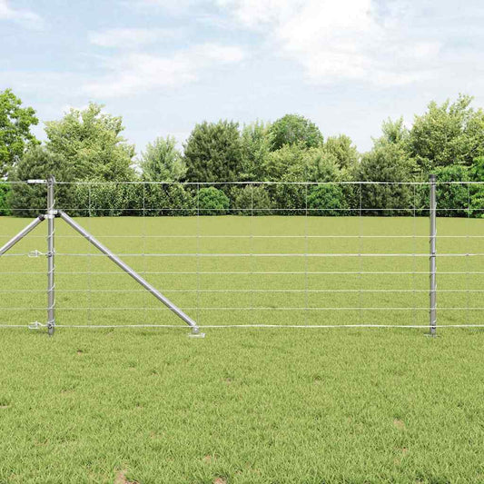 Palo della recinzione Zincato 50 x 0,8 m Acciaio | homemem39