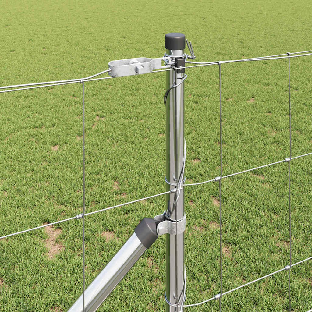 Palo della recinzione Zincato 50 x 1 m Acciaio | homemem39