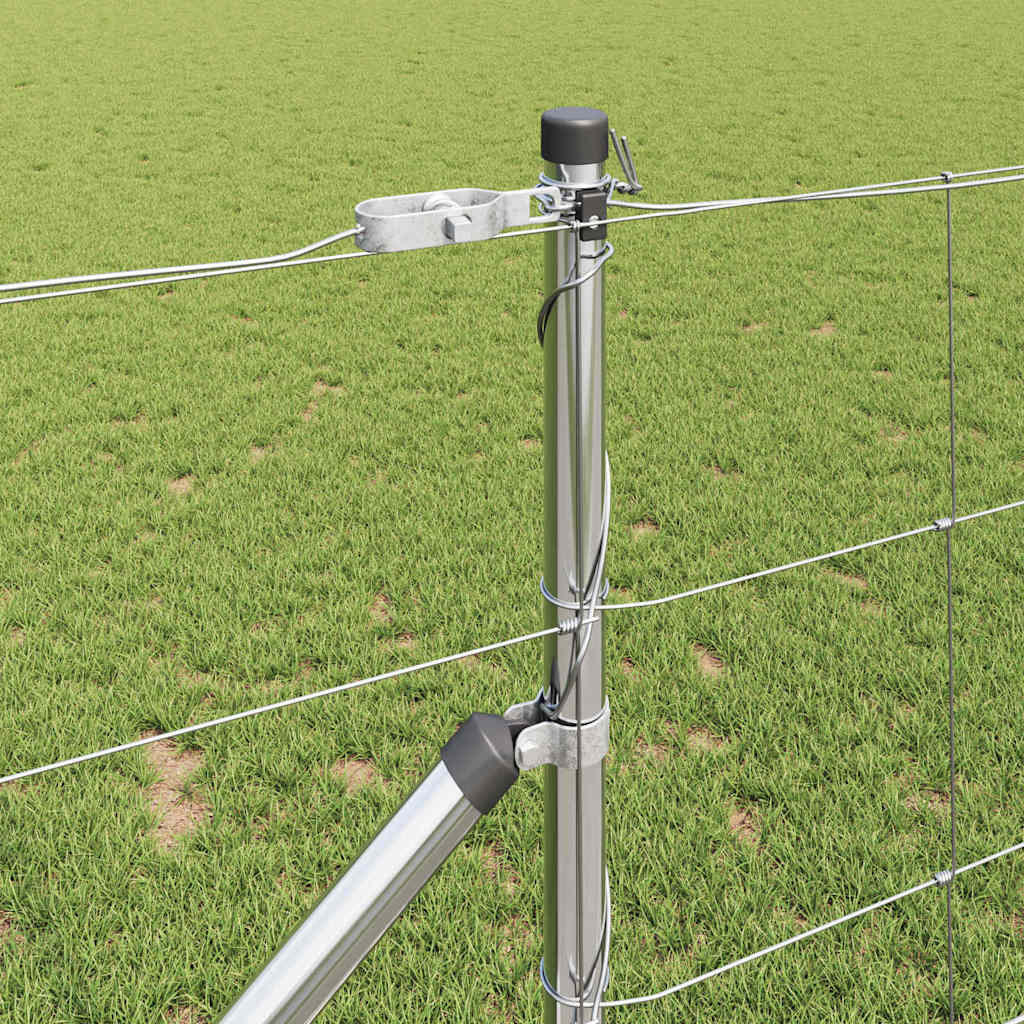 Palo della recinzione Zincato 50 x 1 m Acciaio | homemem39