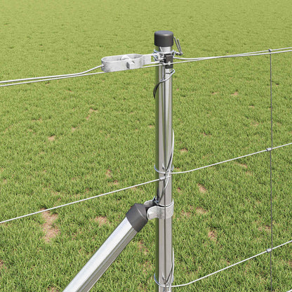 Palo della recinzione Zincato 50 x 1 m Acciaio | homemem39