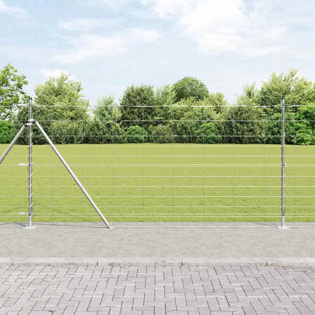 Palo della recinzione Zincato 50 x 1,2 m Acciaio | homemem39