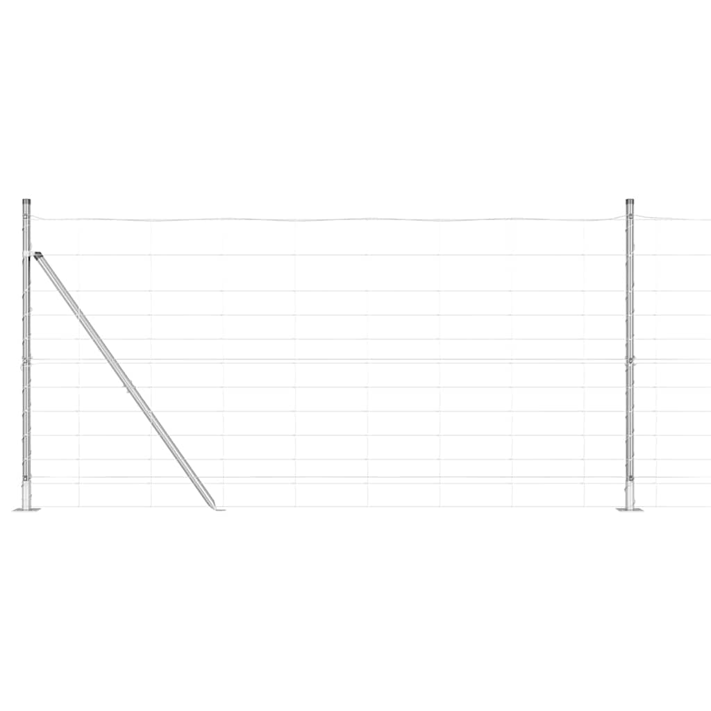Palo della recinzione Zincato 50 x 1,2 m Acciaio | homemem39