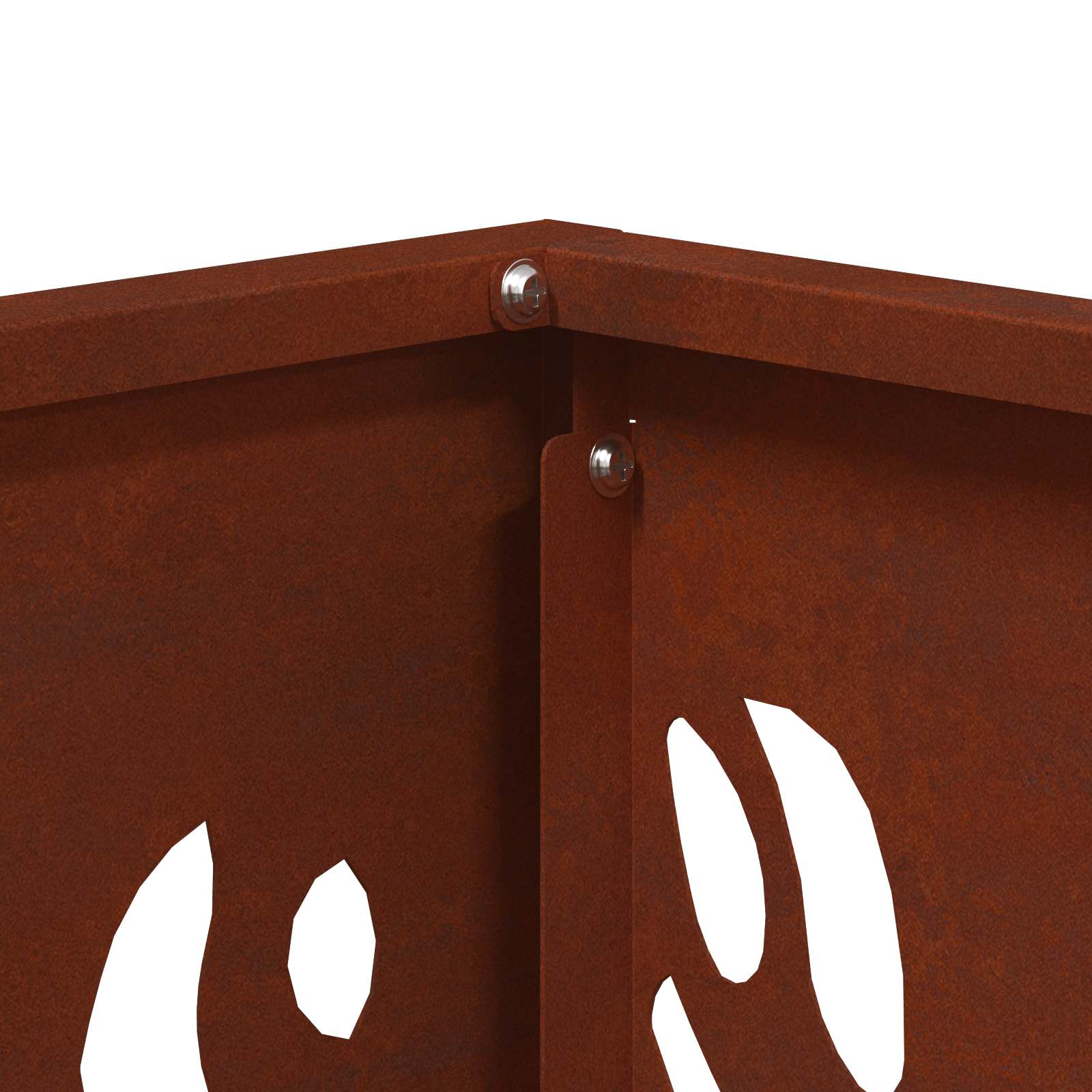Focolare Marrone 40 x 40 x 40 cm acciaio corten | homemem39