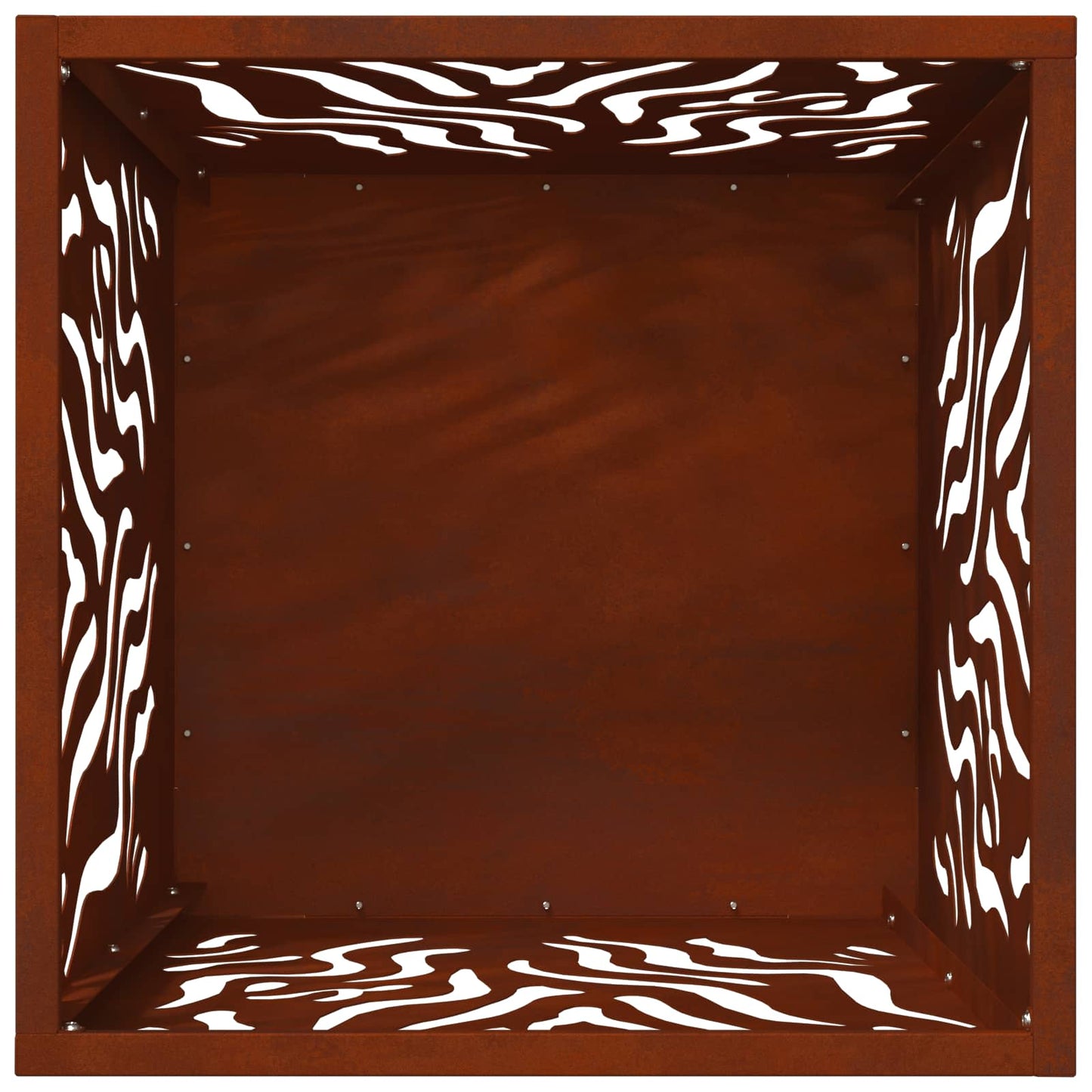 Focolare Marrone 40 x 40 x 40 cm acciaio corten