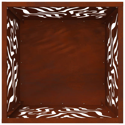 Focolare Marrone 40 x 40 x 40 cm acciaio corten