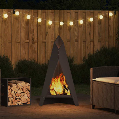 Focolare Nero 58 x 40 x 100 cm Acciaio | homemem39