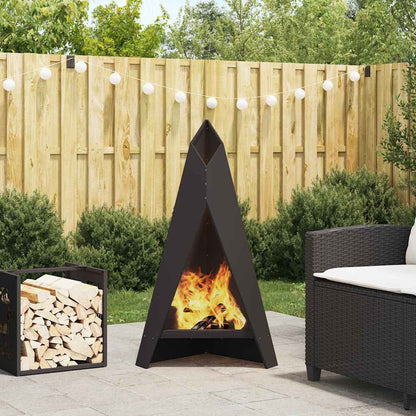 Focolare Nero 58 x 40 x 100 cm Acciaio | homemem39