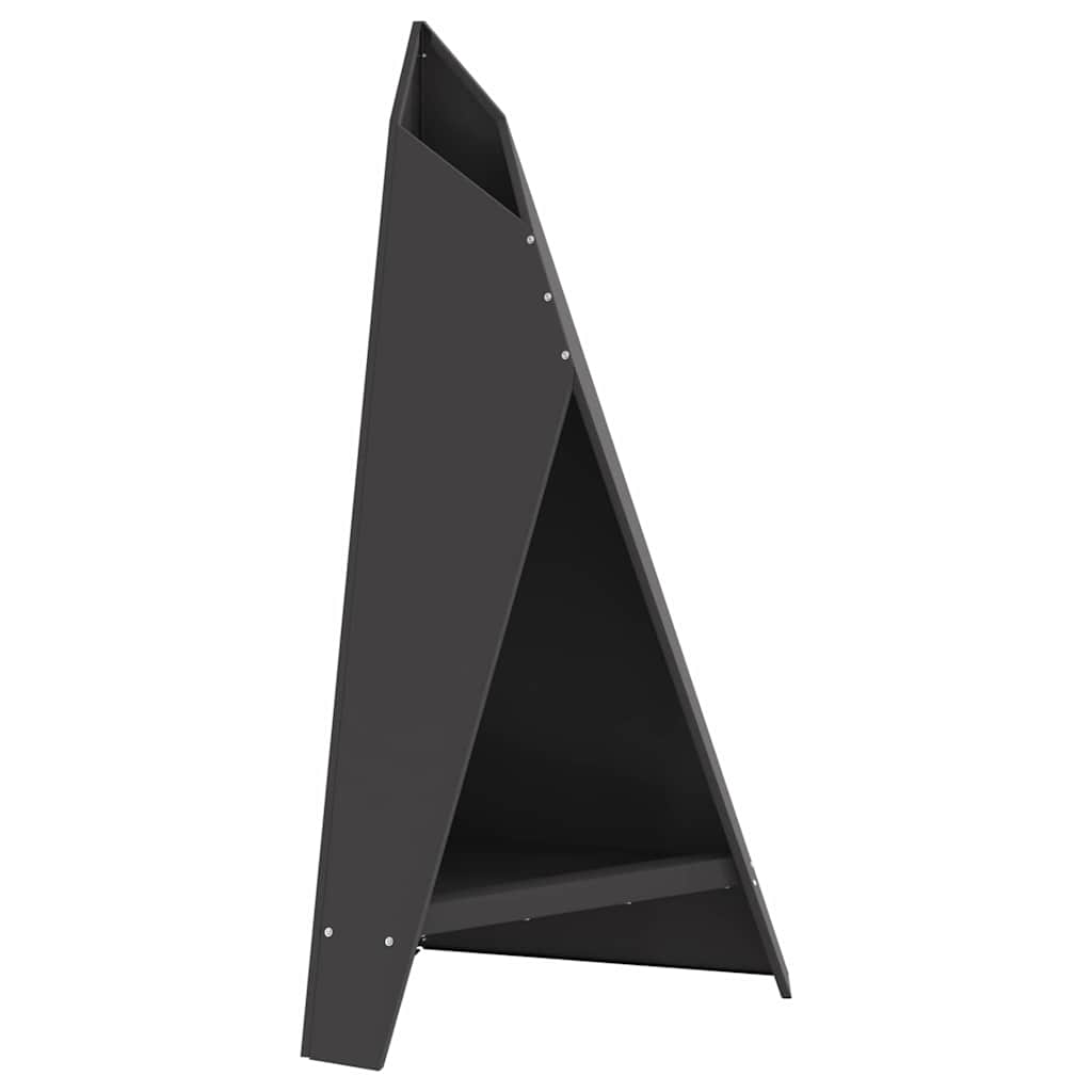 Focolare Nero 58 x 40 x 100 cm Acciaio