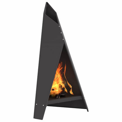 Focolare Nero 58 x 40 x 100 cm Acciaio