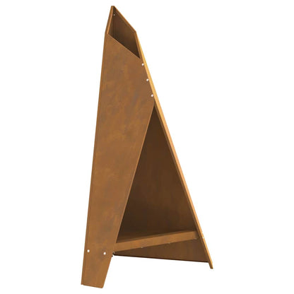 Focolare Marrone 58 x 40 x 100 cm acciaio corten