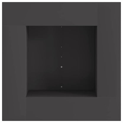 Focolare Nero 60 x 60 x 30 cm Acciaio