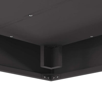 Focolare Nero 80 x 80 x 40 cm Acciaio laminato a freddo