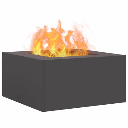 Focolare Nero 80 x 80 x 40 cm Acciaio