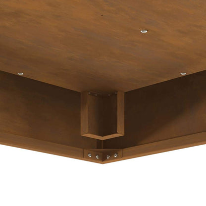 Focolare Marrone 80 x 80 x 40 cm acciaio corten