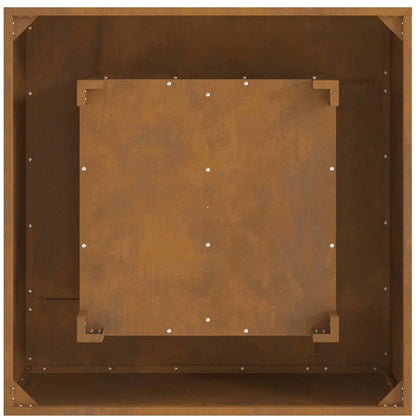 Focolare Marrone 80 x 80 x 40 cm acciaio corten