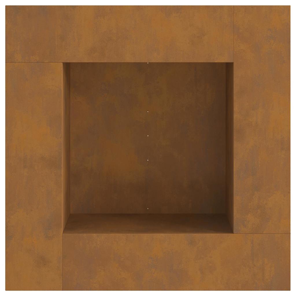 Focolare Marrone 80 x 80 x 40 cm acciaio corten