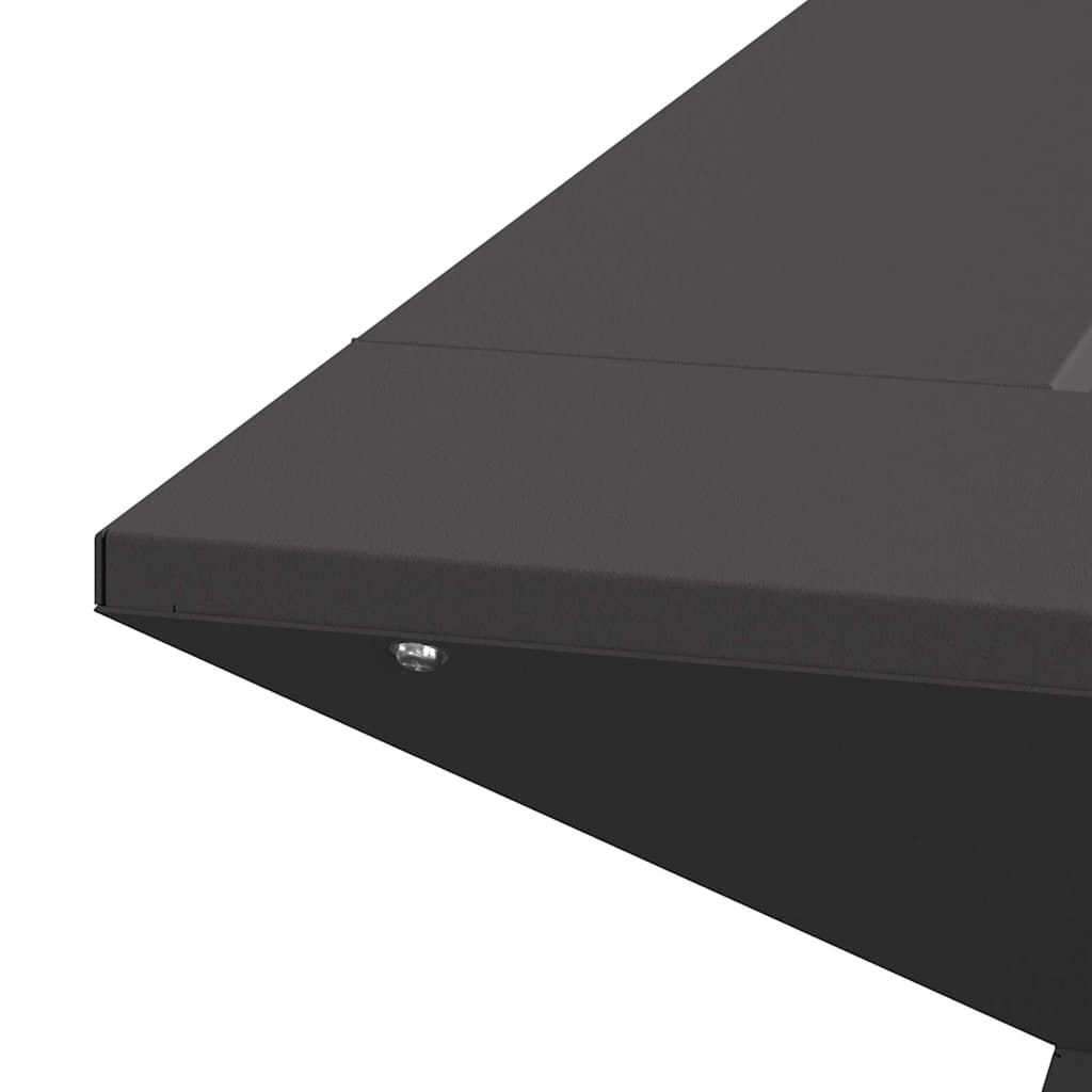 Focolare Nero 60 x 60 x 50 cm Acciaio laminato a freddo