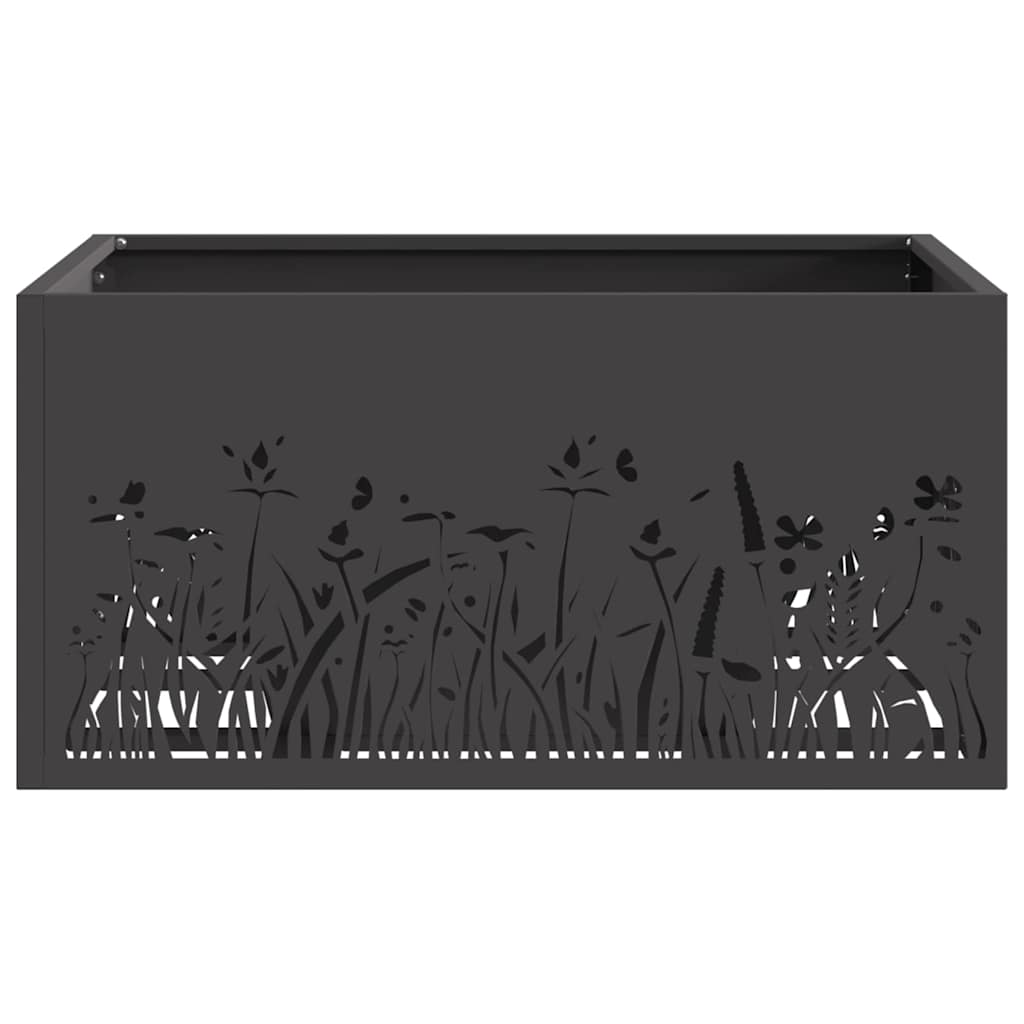 Focolare Nero 60 x 60 x 30 cm Acciaio