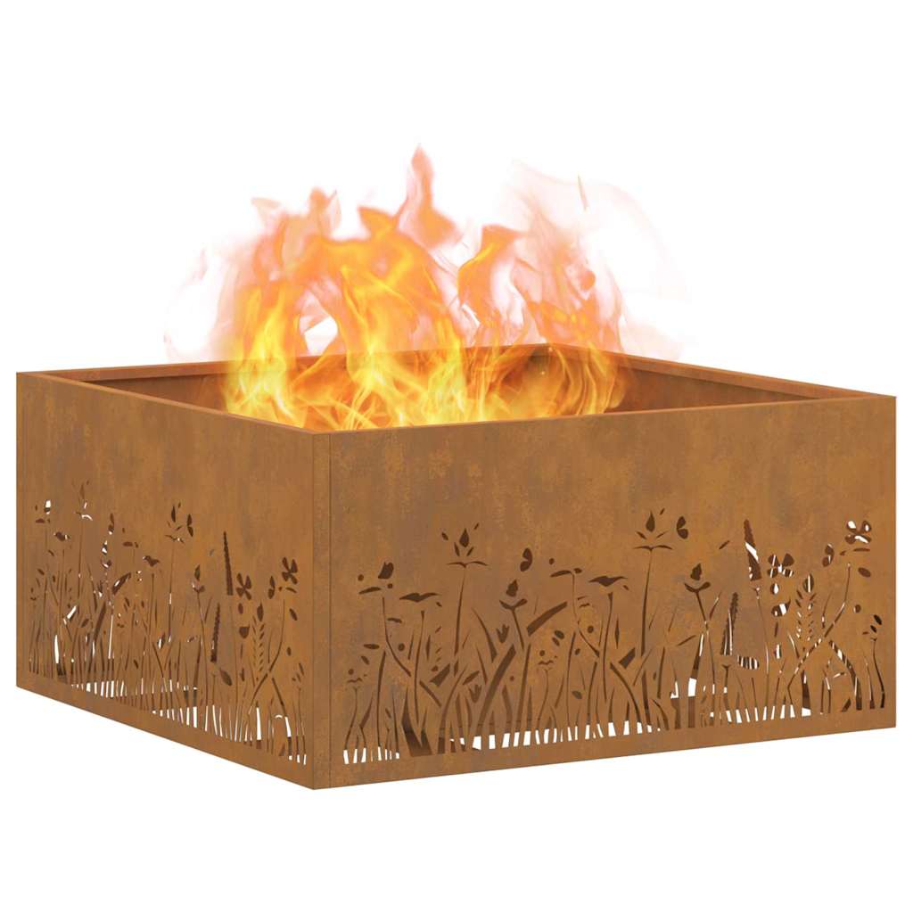 Focolare Marrone 60 x 60 x 30 cm Acciaio