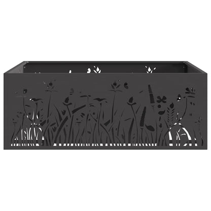 Focolare Nero 80 x 80 x 30 cm Acciaio