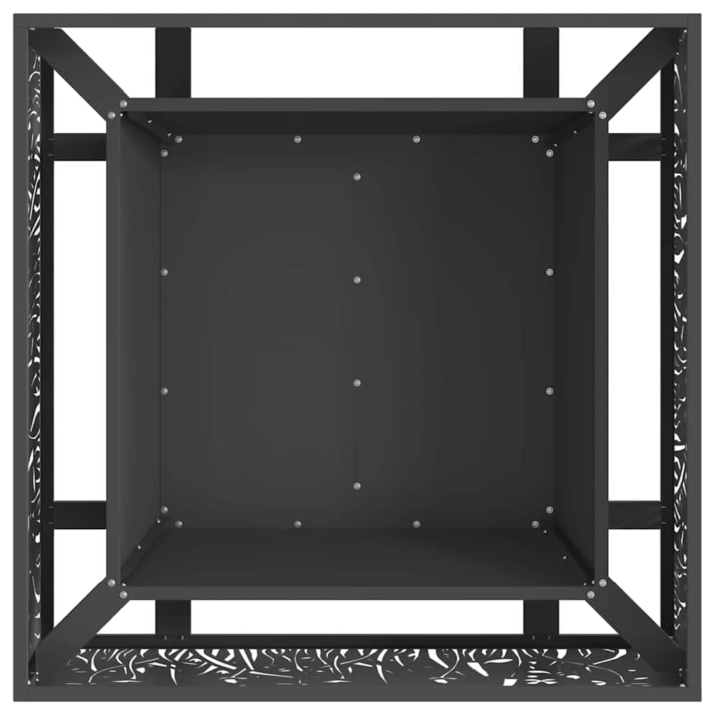 Focolare Nero 80 x 80 x 30 cm Acciaio