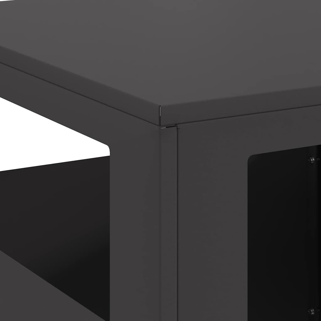 Focolare Nero 35 x 35 x 100 cm Acciaio