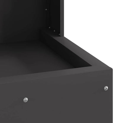 Focolare Nero 35 x 35 x 100 cm Acciaio