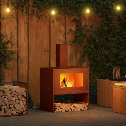 Focolare Marrone 60 x 40 x 96 cm | homemem39